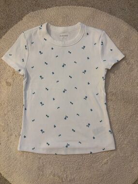 Floral short sleeve top